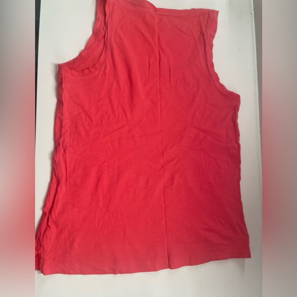J. Crew Factory Slub Cotton Tank in Guava 🏝️ 🦩 - Picture 4 of 6